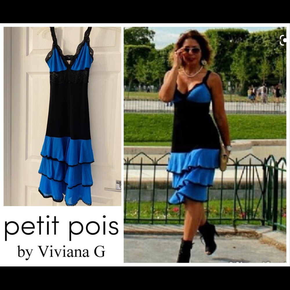 Petit Pois by Viviana G lace/mesh dress